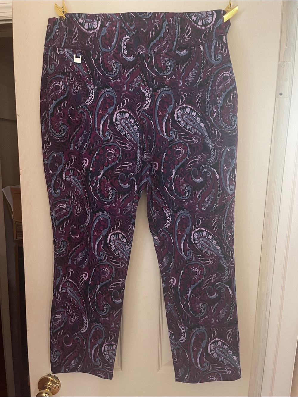 Preswick & Moore cropped paisley pants